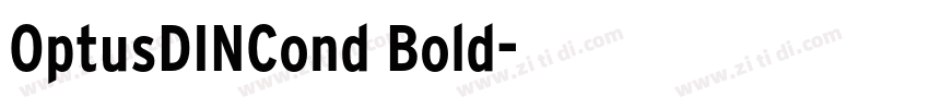 OptusDINCond Bold字体转换